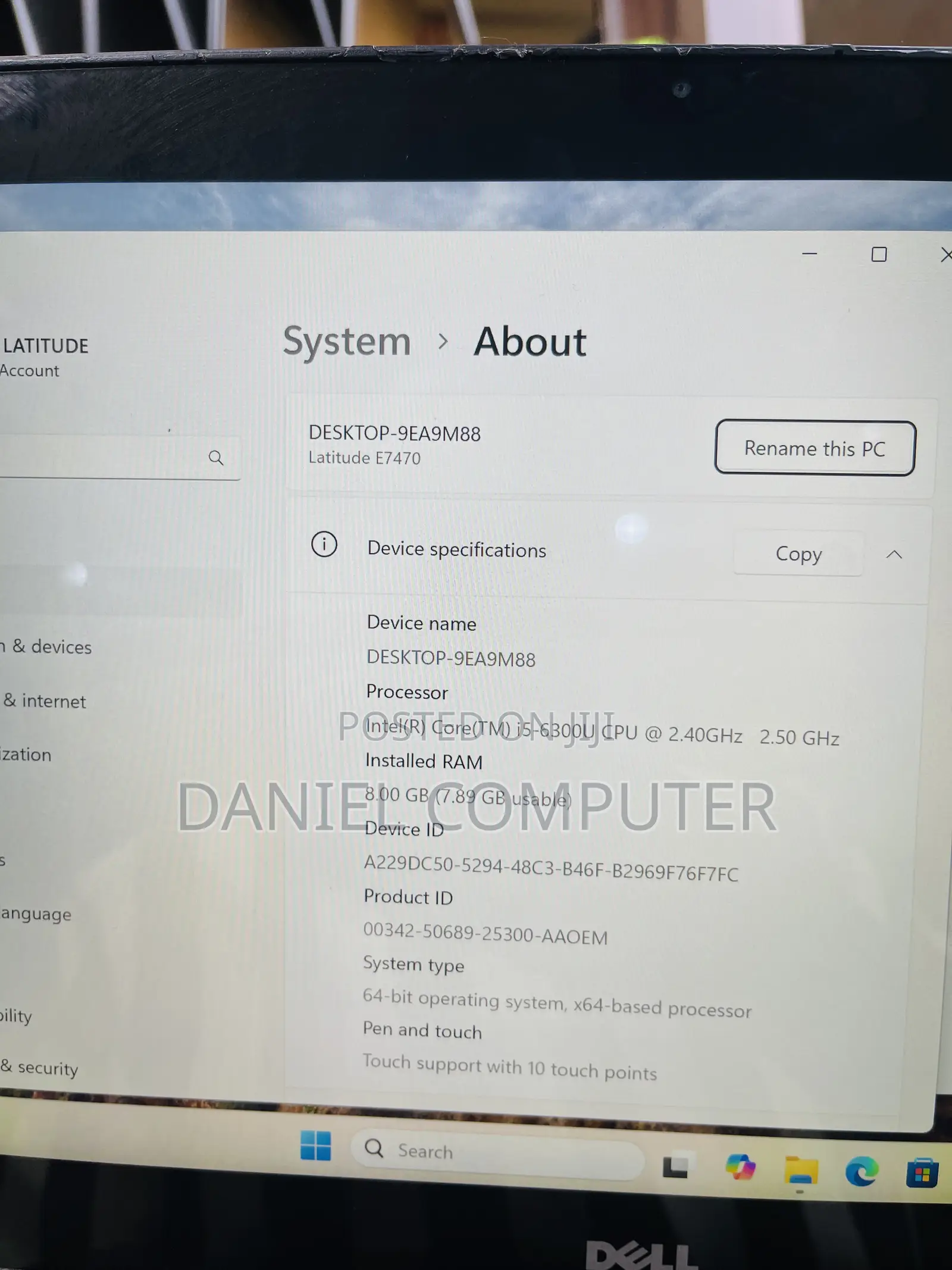 Laptop Dell Latitude 14 E7470 8GB Intel Core i5 SSD 256GB