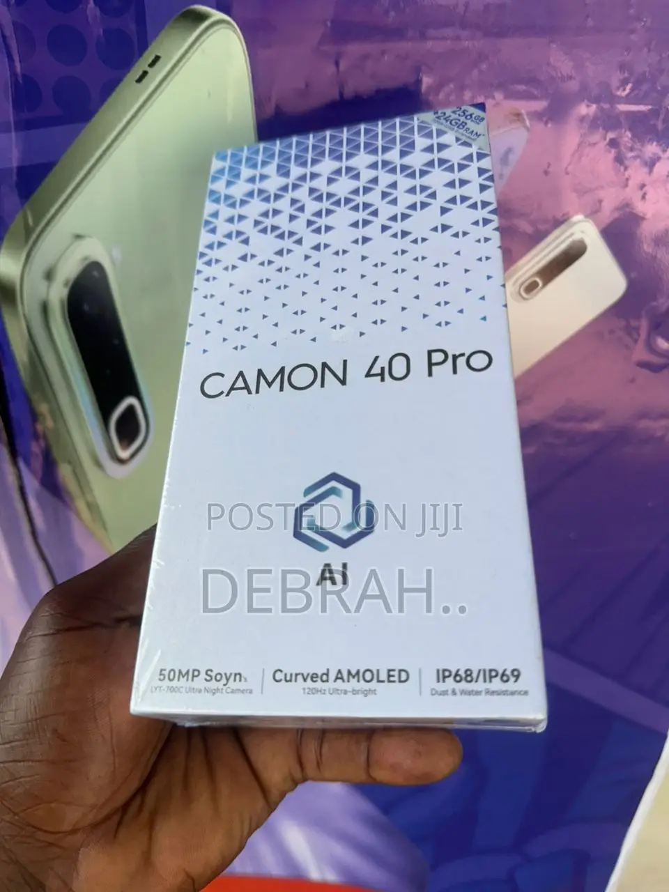 New Tecno Camon 40 Pro 5G 256 GB Black
