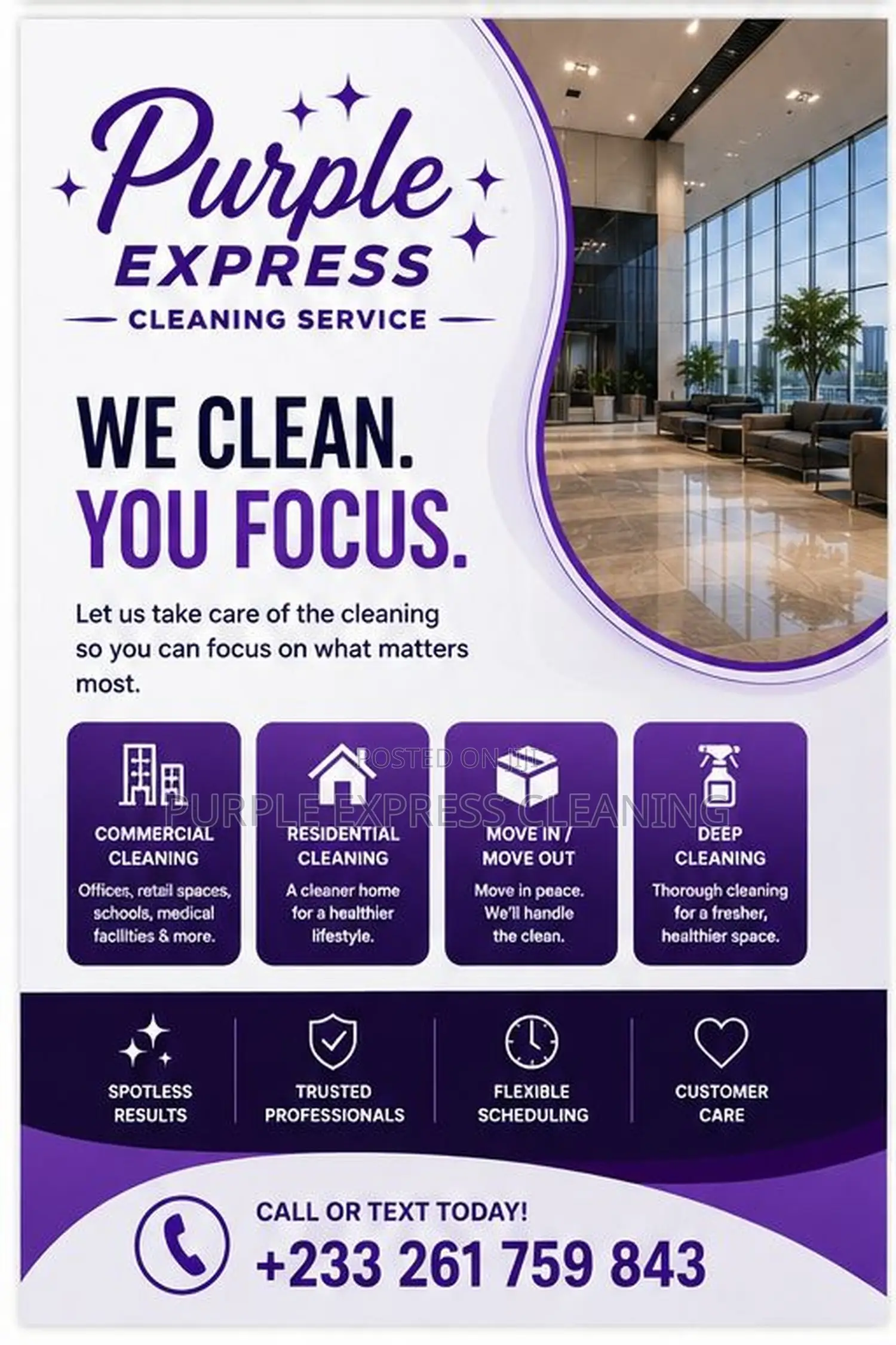 Cleaning Services - Commercial Domestic