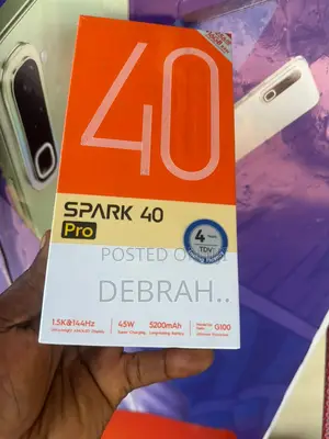 New Tecno Spark 40 Pro 256 GB Black