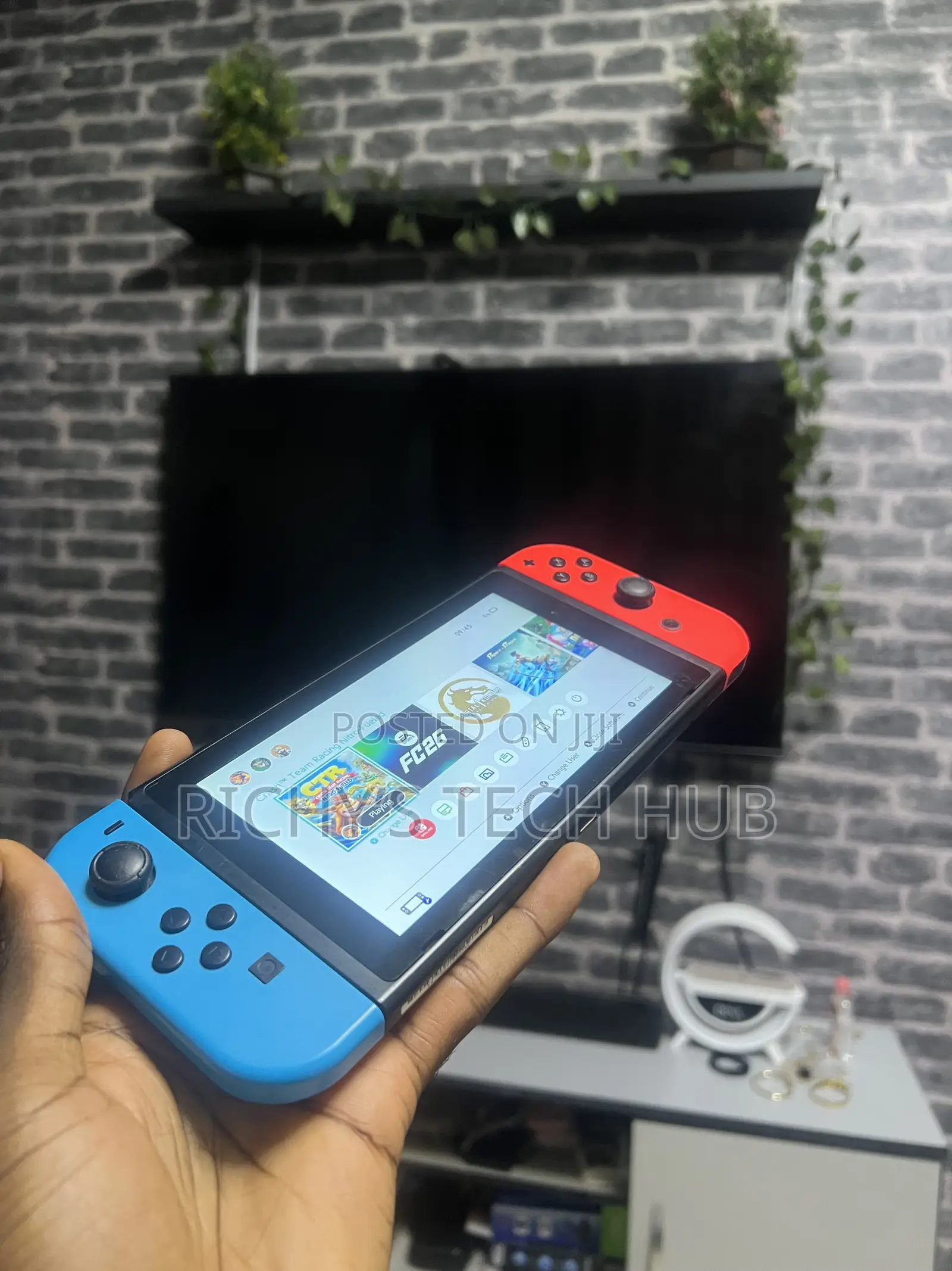 Nintendo Switch With 9 Games