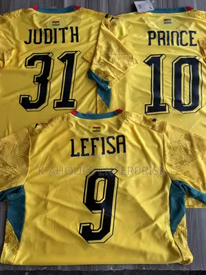 Authentic Customized Ghana Spider/Yellow Jersey for World Cup 2026