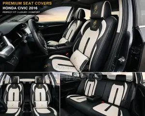 Ash Black Leather Seat Covers