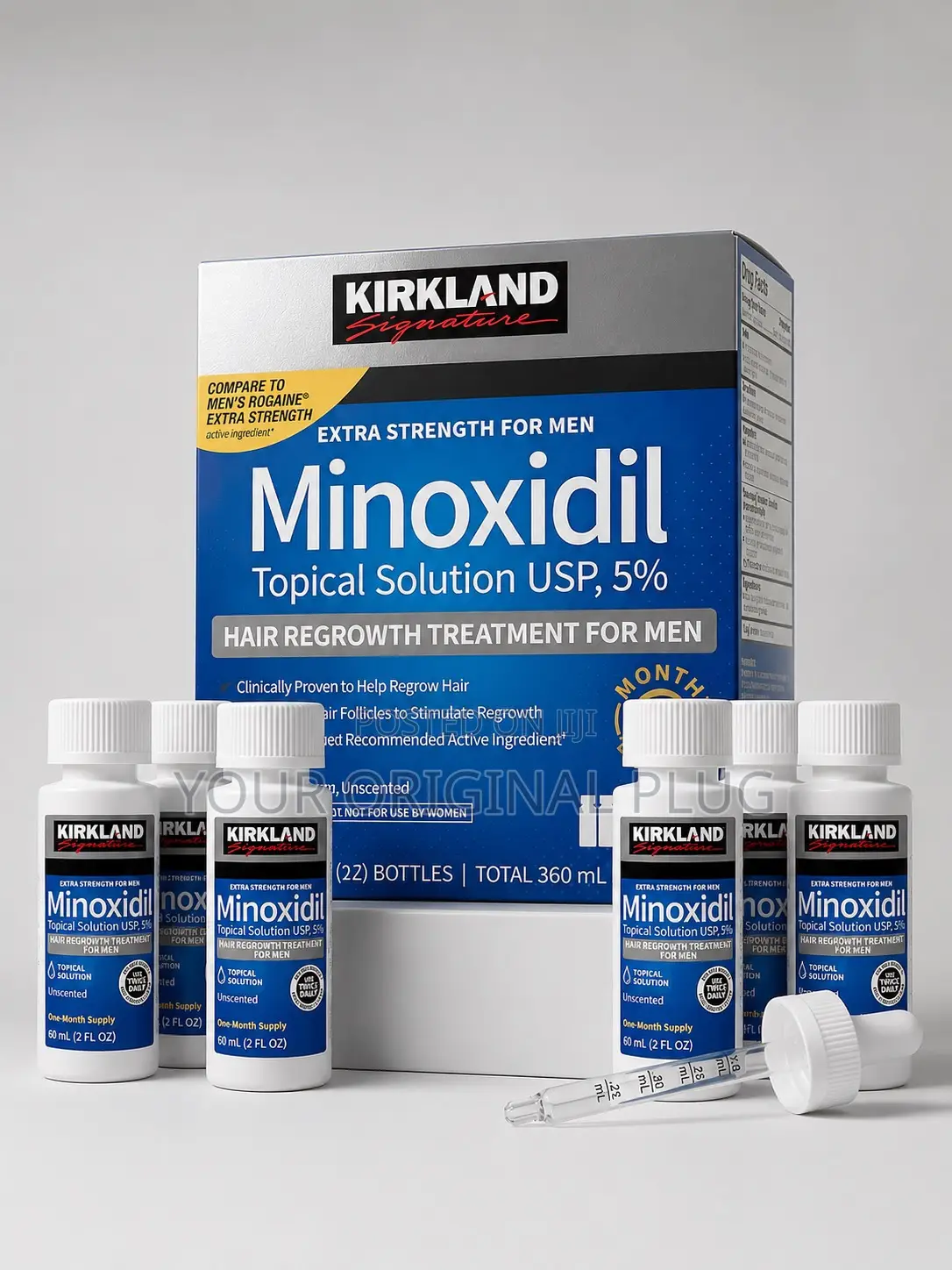 Kirkland Minoxidil 5% Extra Strength -Powerful Hair Regrowth Solution