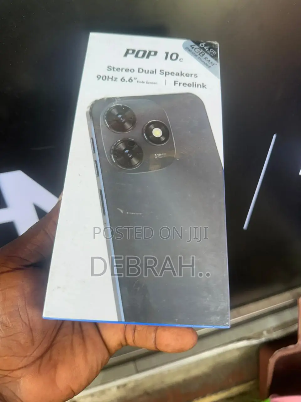 New Tecno Pop 10C 128 GB Black