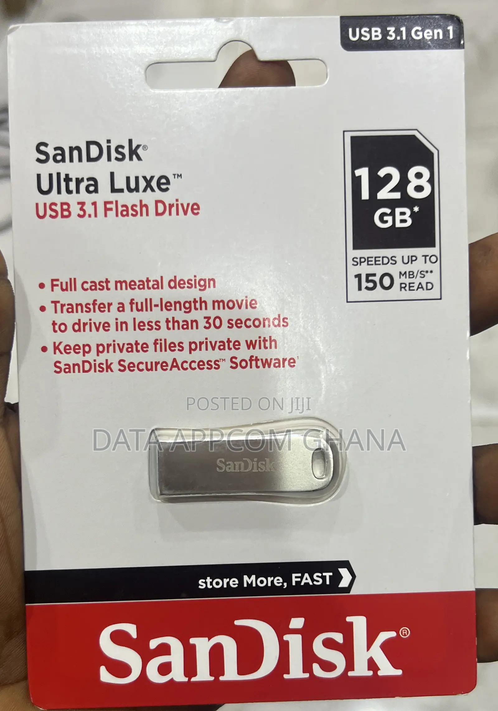 Sandisk 128gb Ultra Luxe Usb 3.1