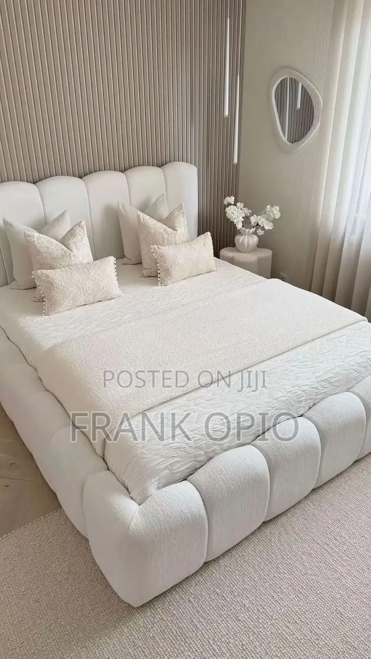 Double Platform Bed Frame – Stylish Upholstered Bedroom Furniture