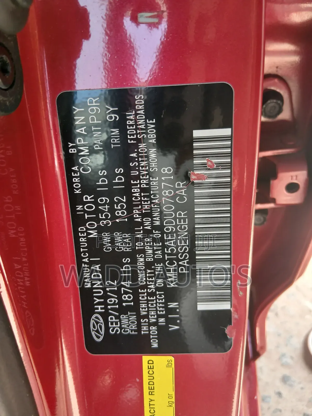 Hyundai Elantra 2016 Red