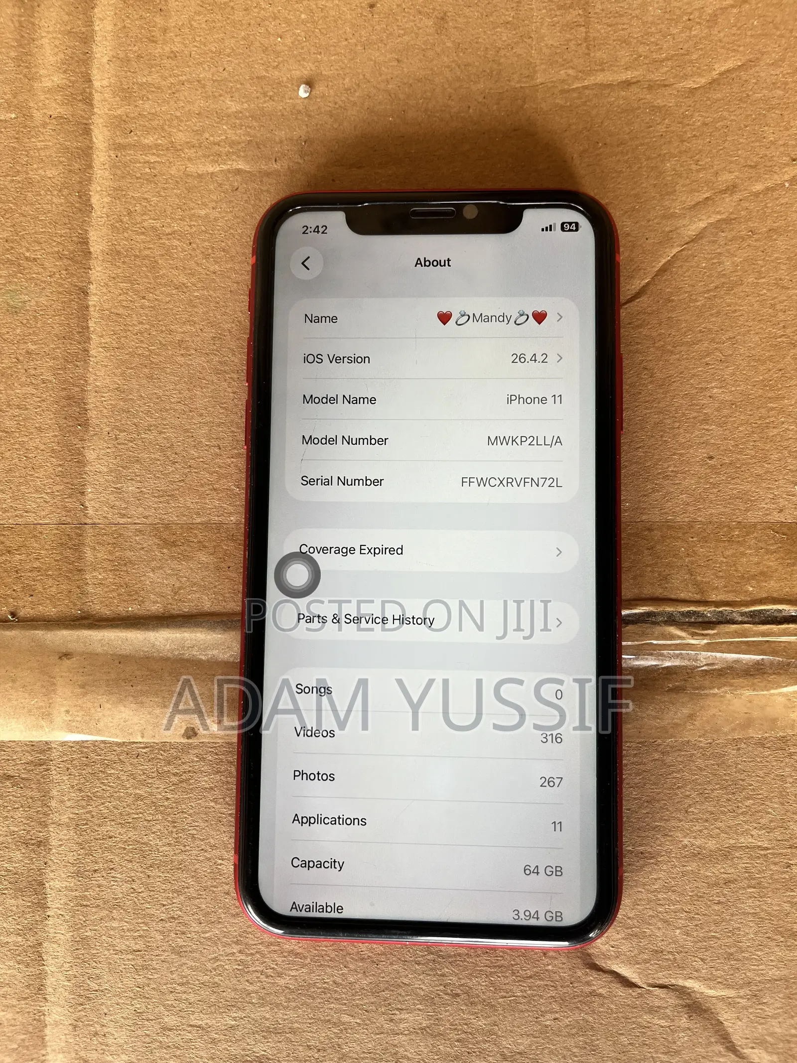 Apple iPhone 11 64 GB Red