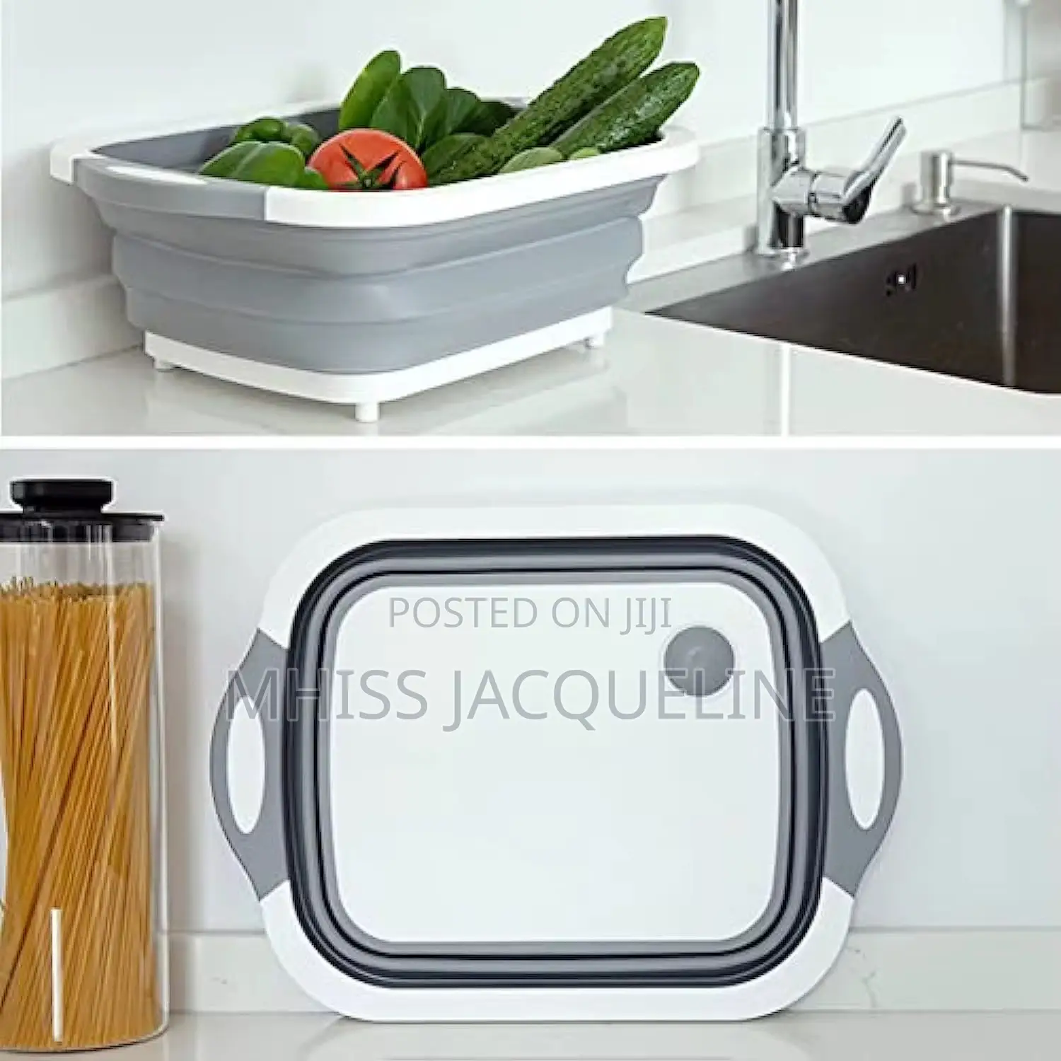 3in1 Chopping Board Bowl Strainer