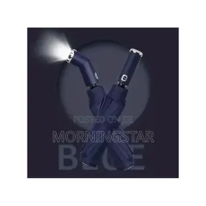 Adjustable Rotating Umbrella With Led Flashlight