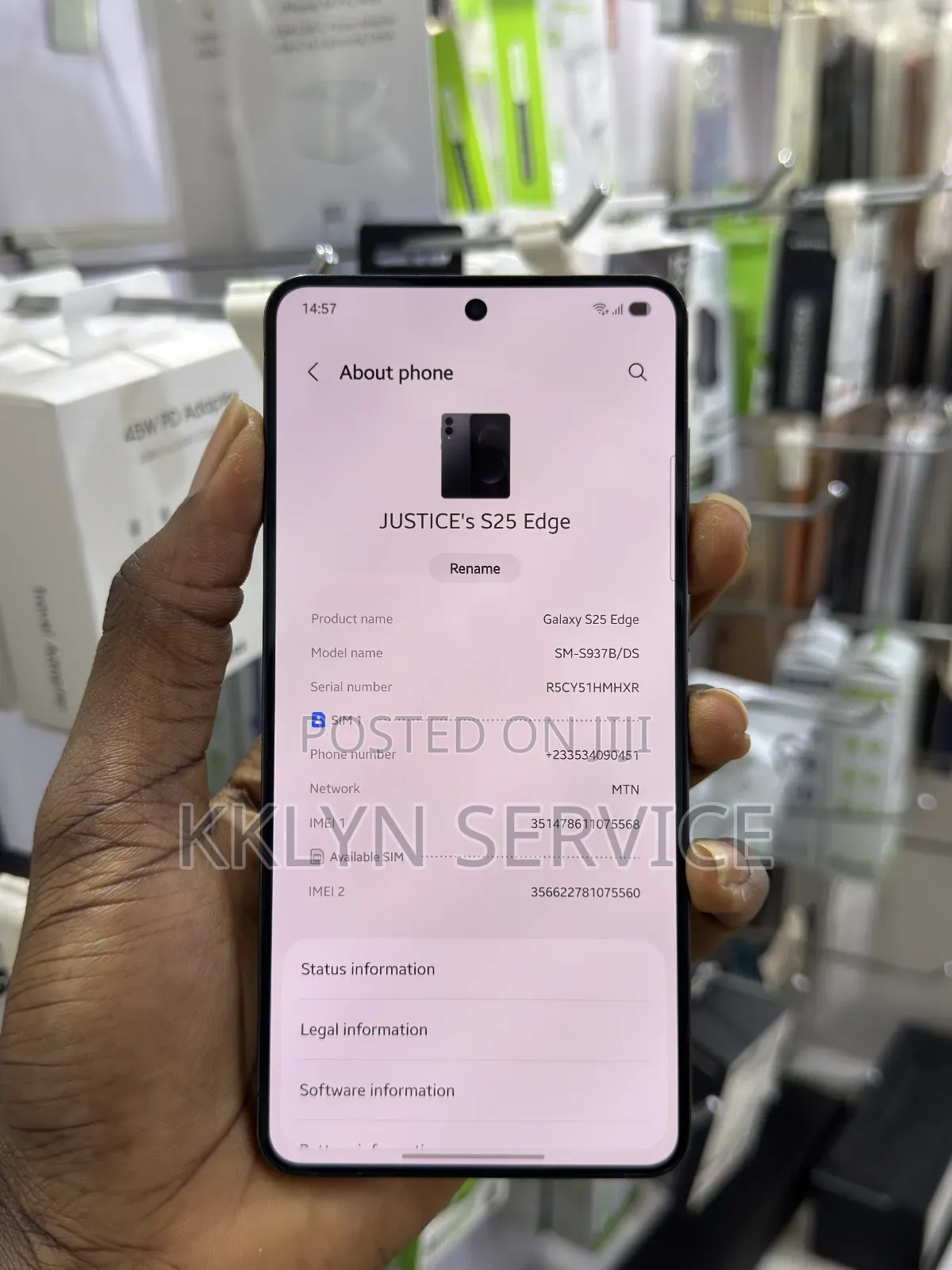 Samsung Galaxy S25 Edge 256 GB Black