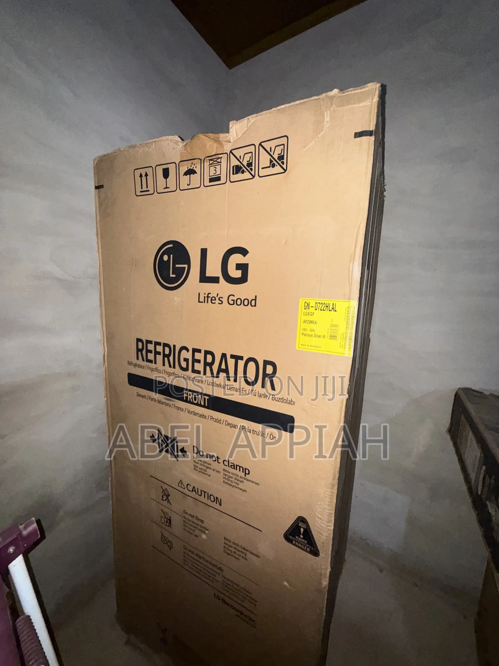 Lg 720l Door-in-Door Refrigerator (Gn-D722hlal) Shiny Steel
