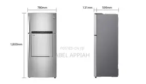 Lg 720l Door-in-Door Refrigerator (Gn-D722hlal) Shiny Steel