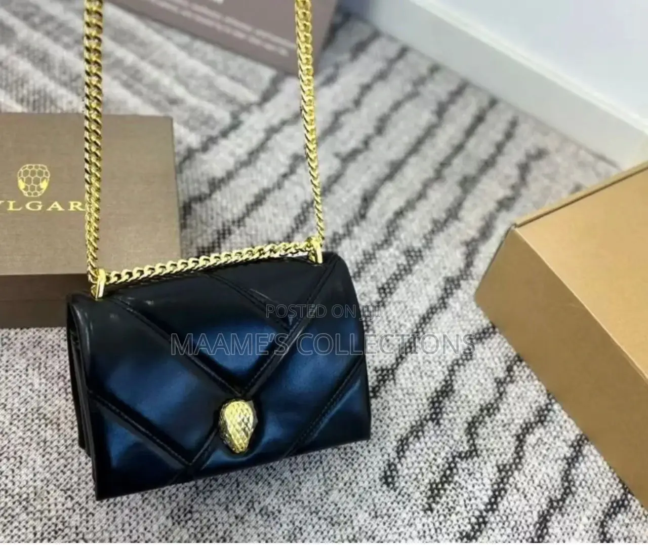 Bvlgari Serpenti Cabochon Women’S Shouldbag / Handbag ( in a Box)