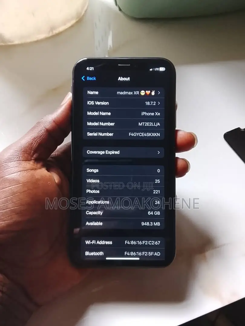 Apple iPhone XR 64 GB Black