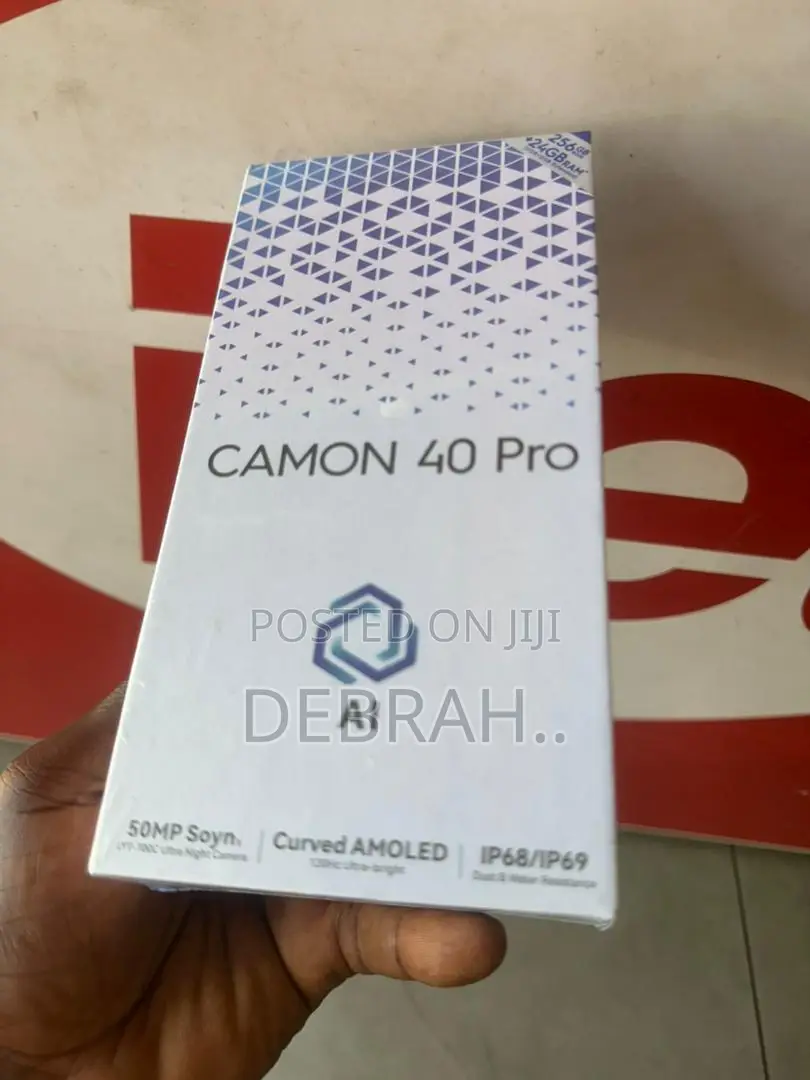 New Tecno Camon 40 Pro 5G 256 GB Black