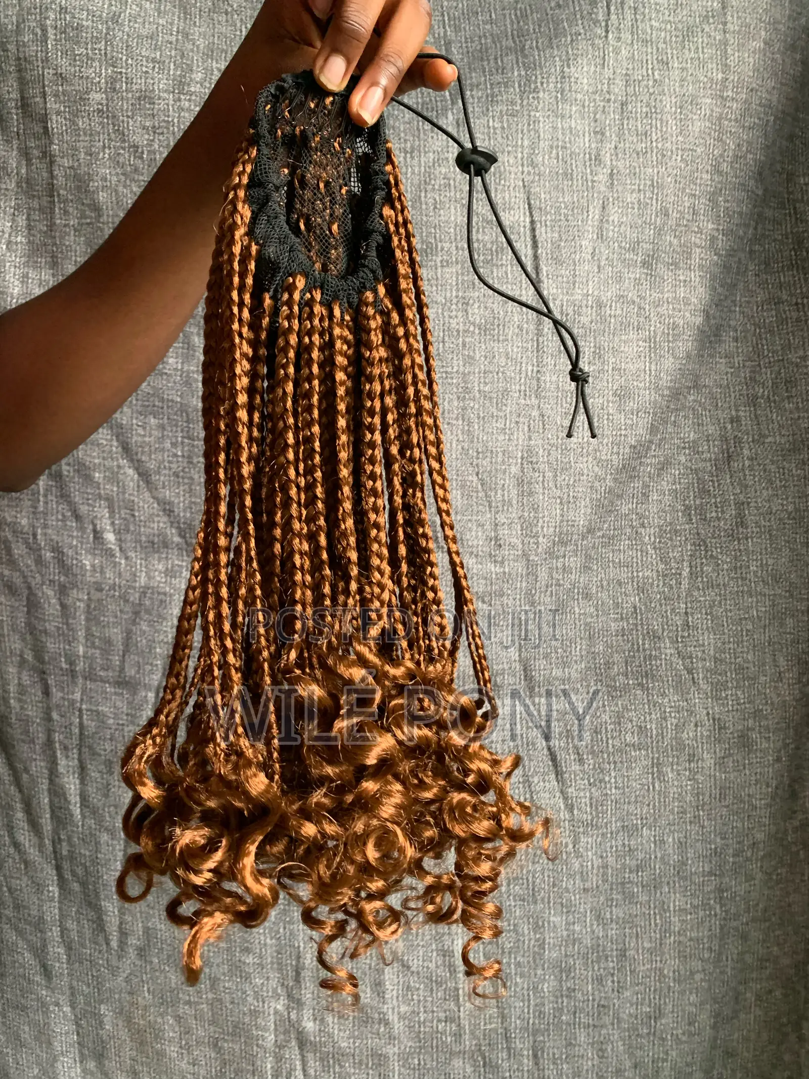(12 Inches) Braided Ponytail With Curls