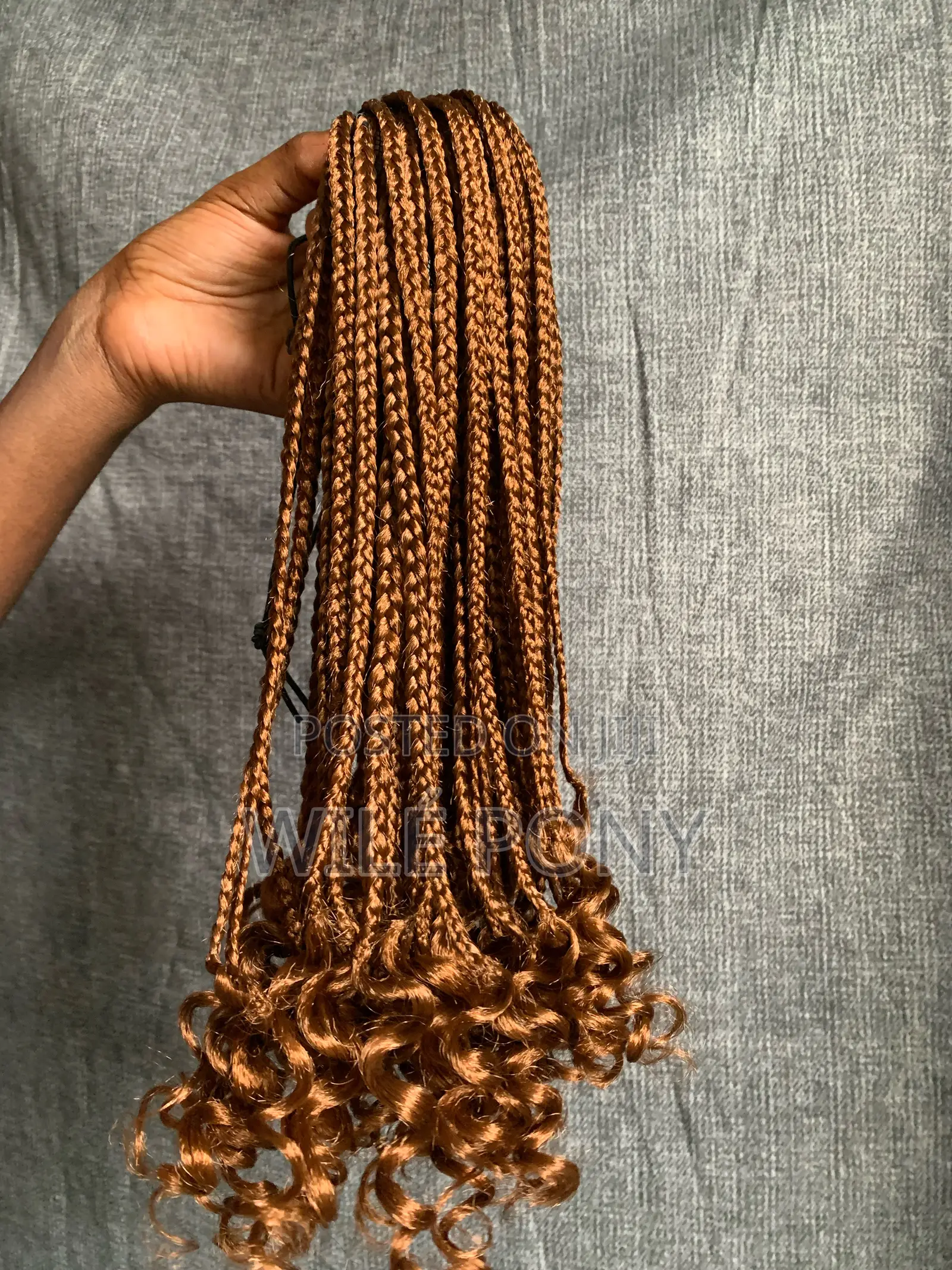 (12 Inches) Braided Ponytail With Curls