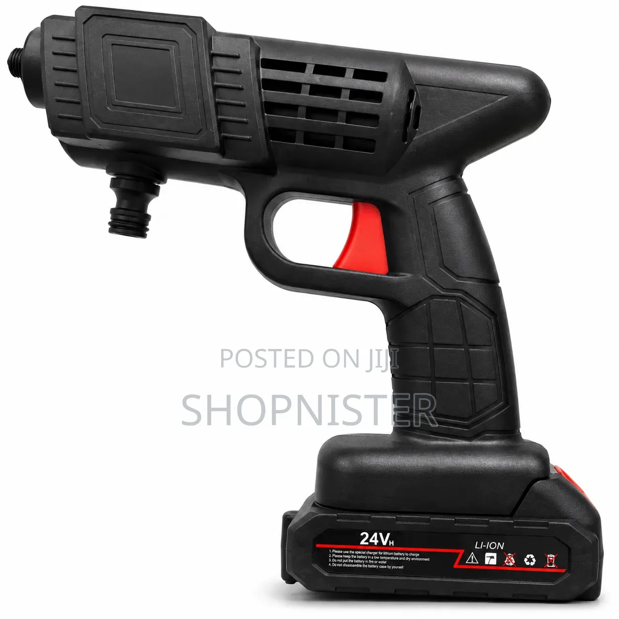 24v Cordless High-Pressure Washer Gun – Portable Car Wash Cleaning Kit