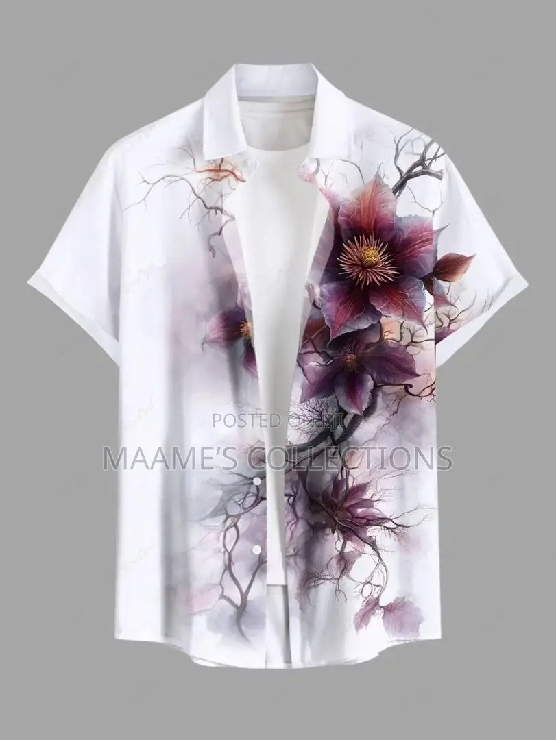 Unisex New Fashionable Summer Casual Short-sleeve Shirt.