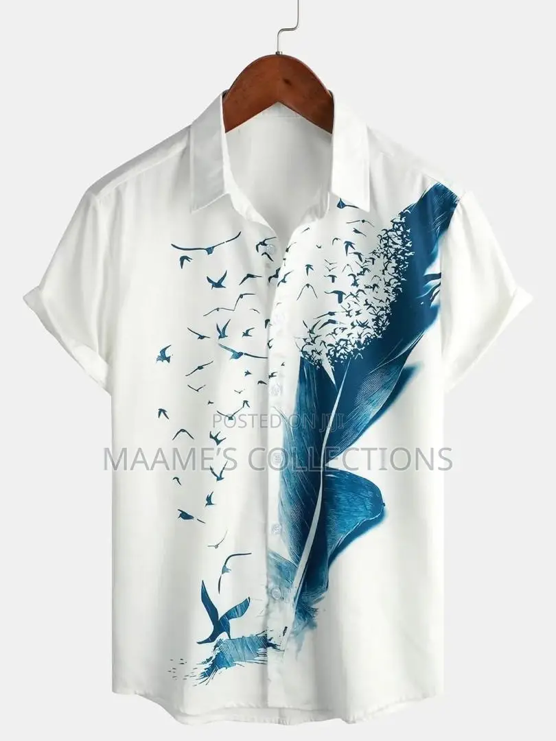 Unisex New Fashionable Summer Casual Short-sleeve Shirt.