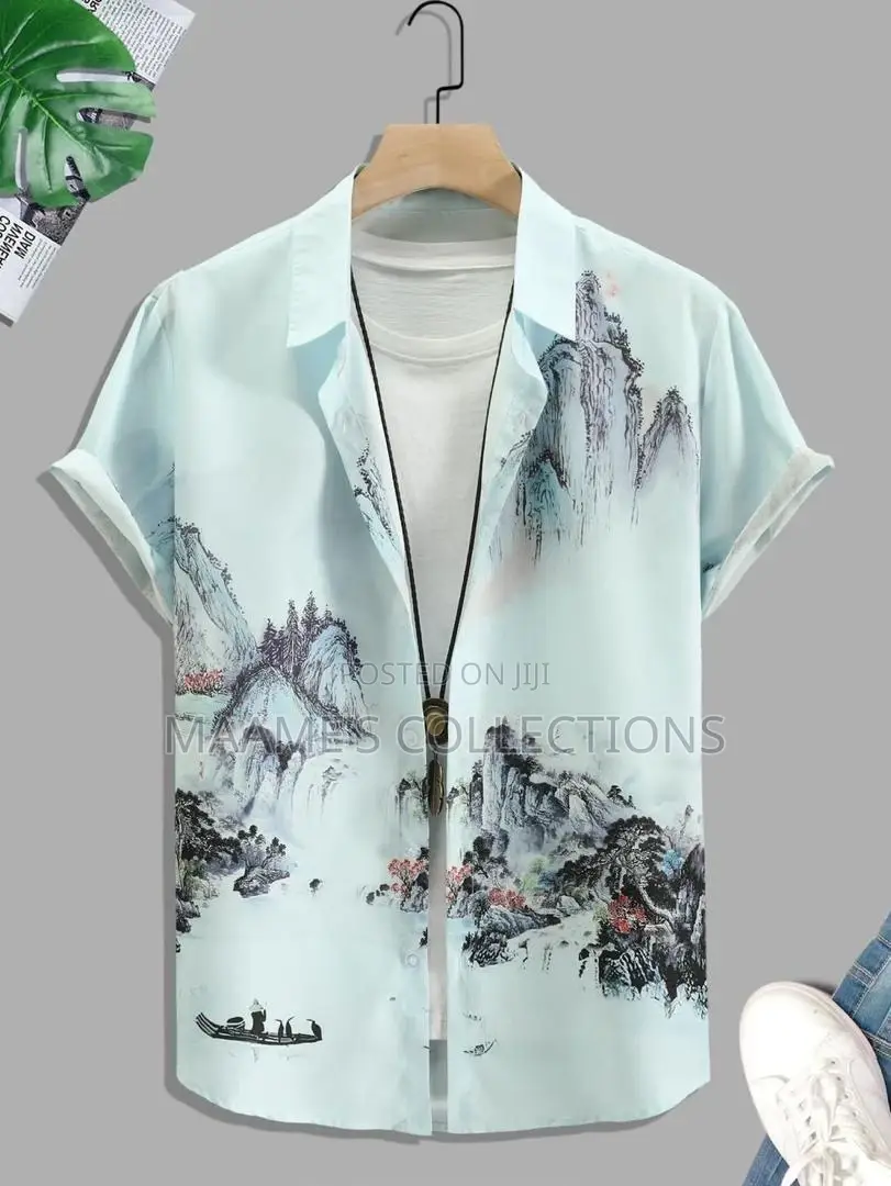 Unisex New Fashionable Summer Casual Short-sleeve Shirt.