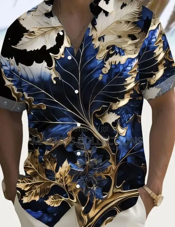 Unisex New Fashionable Summer Casual Short-sleeve Shirt.