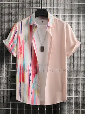 Unisex New Fashionable Summer Casual Short-sleeve Shirt.