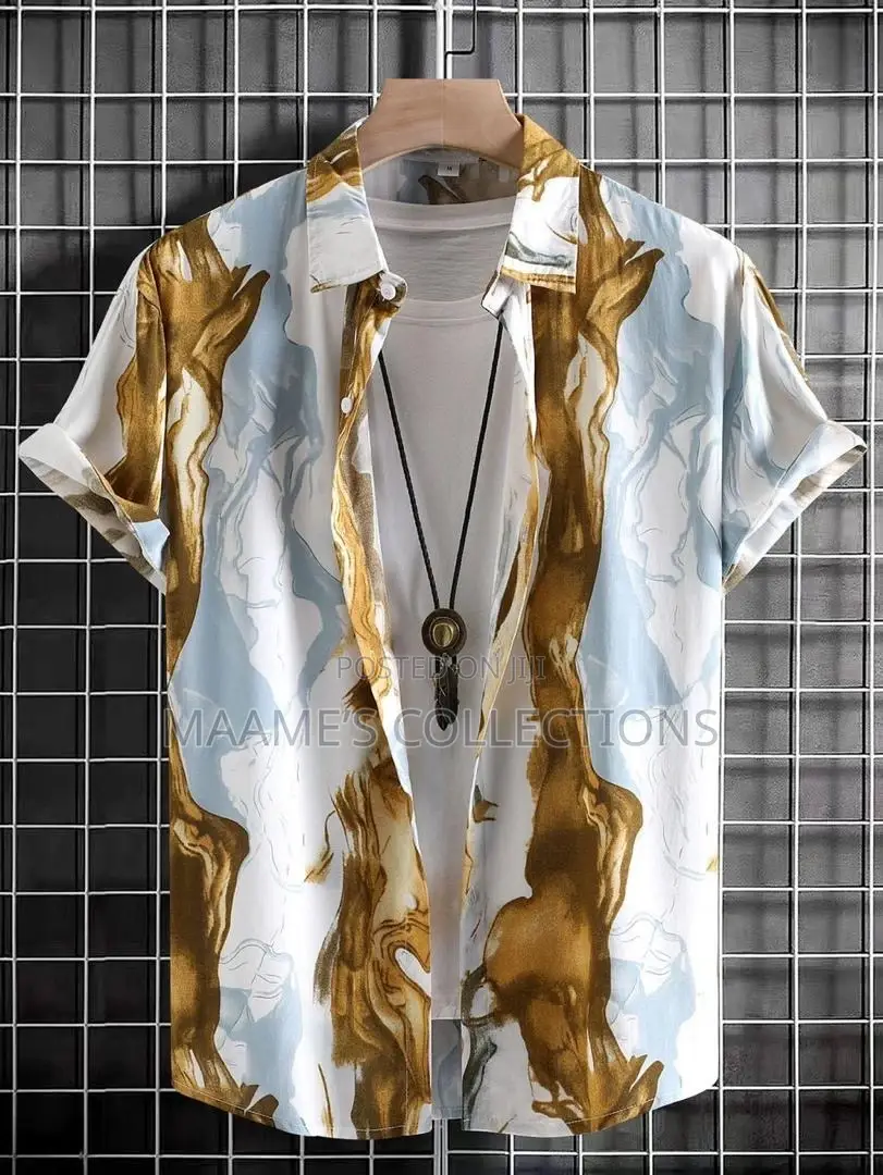 Unisex New Fashionable Summer Casual Short-sleeve Shirt.