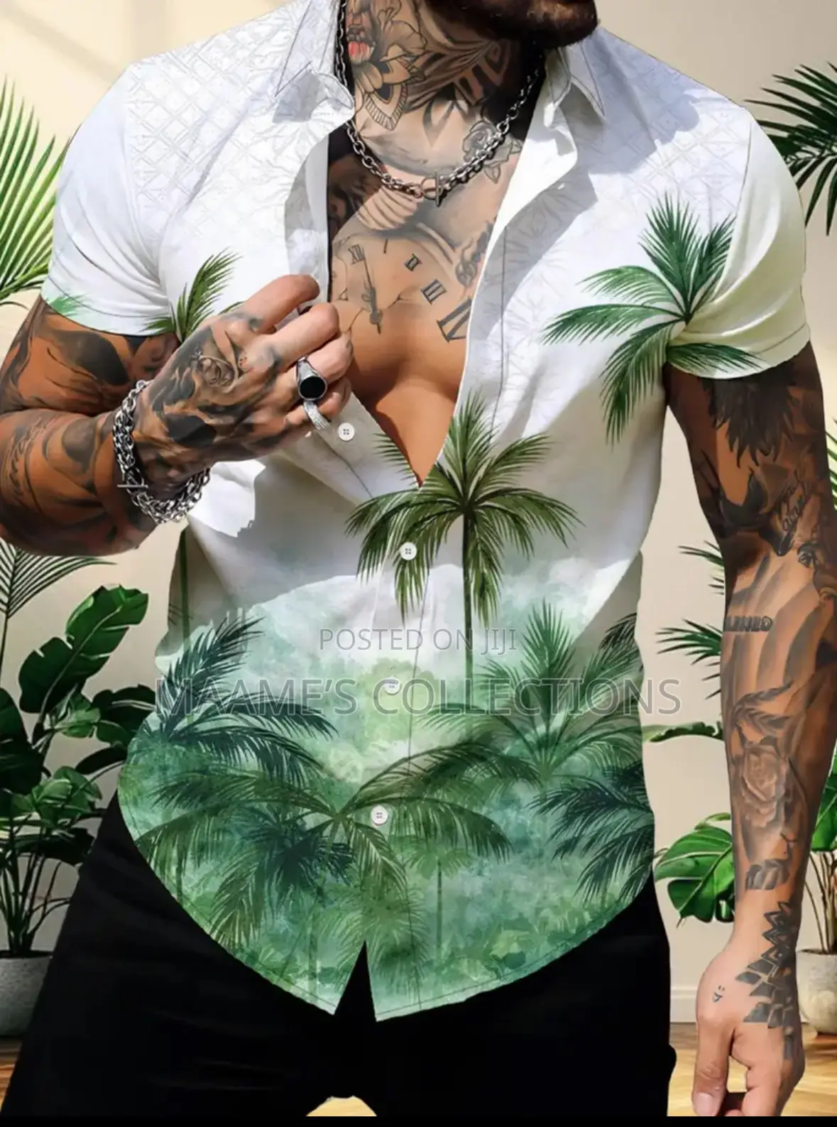 Unisex New Fashionable Summer Casual Short-sleeve Shirt.
