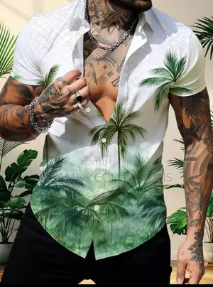 Unisex New Fashionable Summer Casual Short-sleeve Shirt.