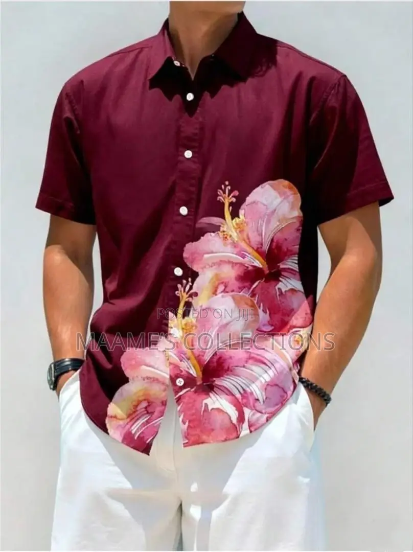 Unisex Summer Casual Button-down Shirt