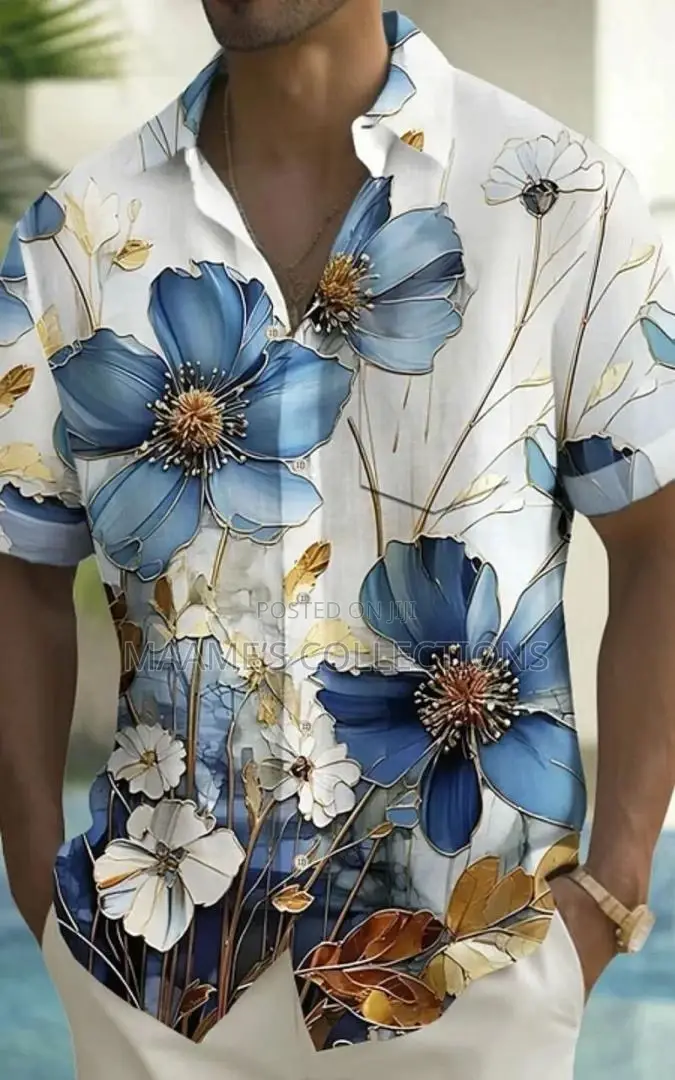 Unisex Summer Casual Button-down Shirt