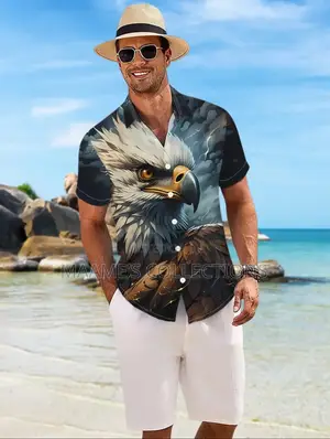 Unisex Summer Casual Button-down Shirt