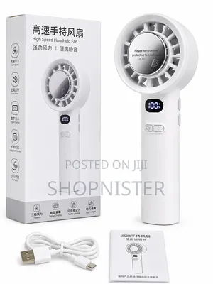 Rechargeable Digital Display Handheld Mini Fan