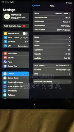 Apple iPad Air 2 32 GB Gray