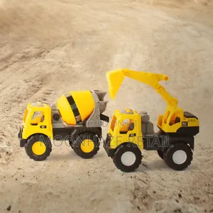 Heavy Duty Plastic Cement Mixer Toy Truck for Kids