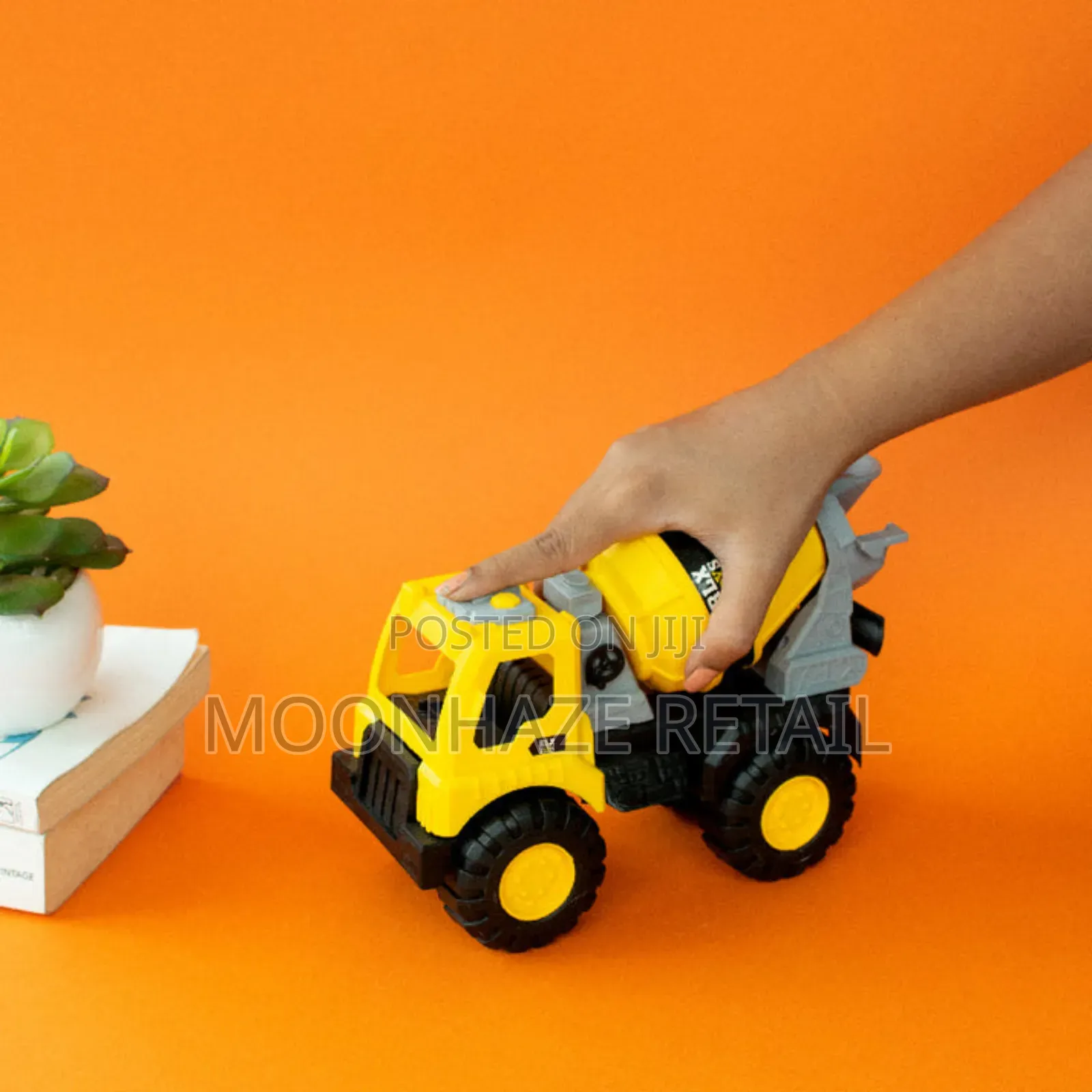 Heavy Duty Plastic Cement Mixer Toy Truck for Kids