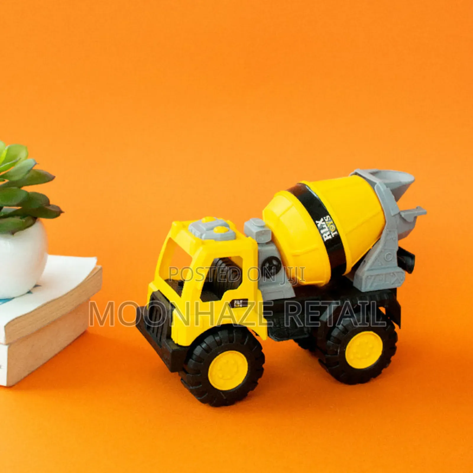 Heavy Duty Plastic Cement Mixer Toy Truck for Kids