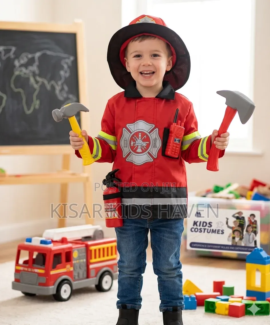 Fire Fighter Career Day Costume 3 to 5 Years
