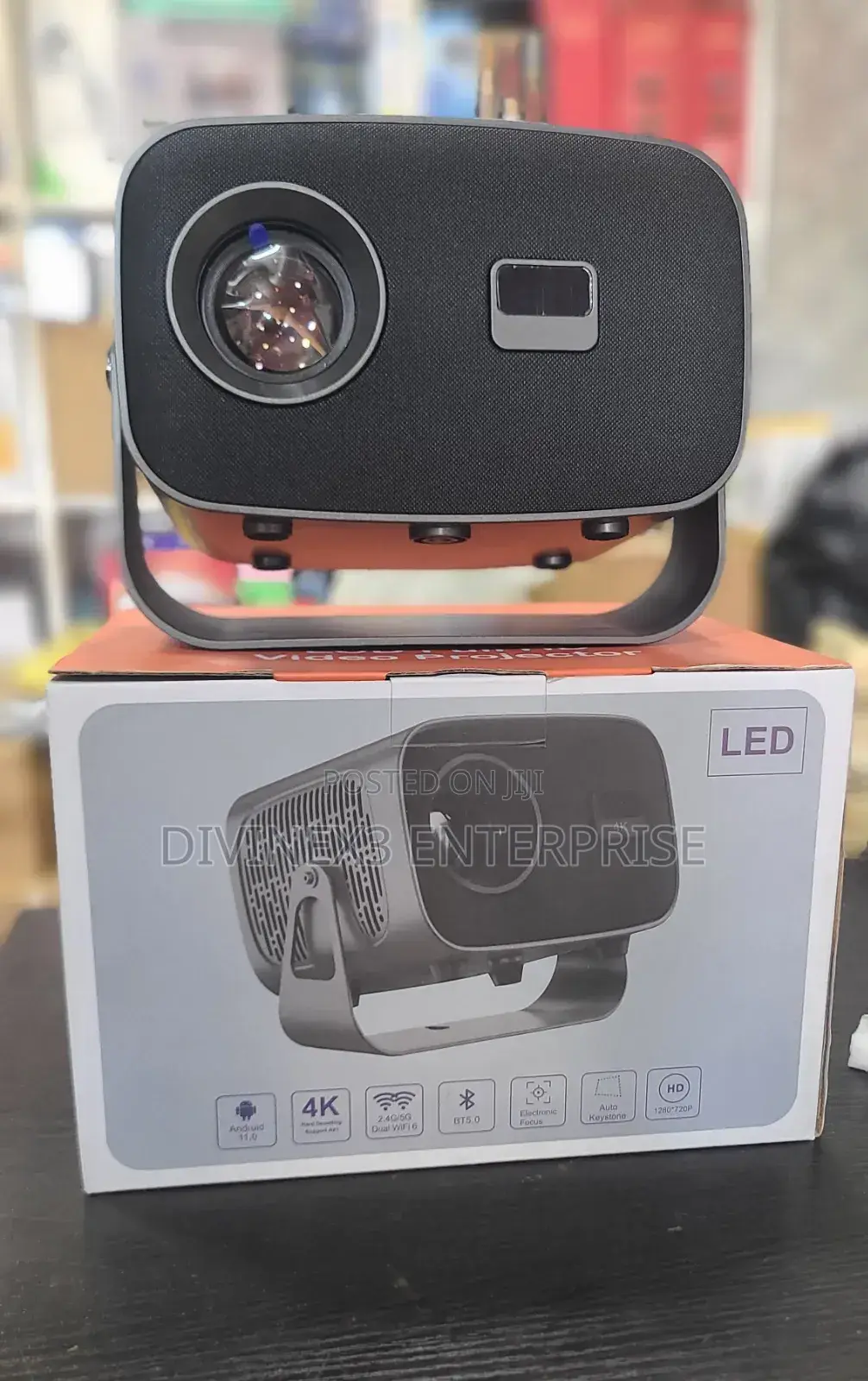 Android Led Projector With Wi-Fi and Bluetooth