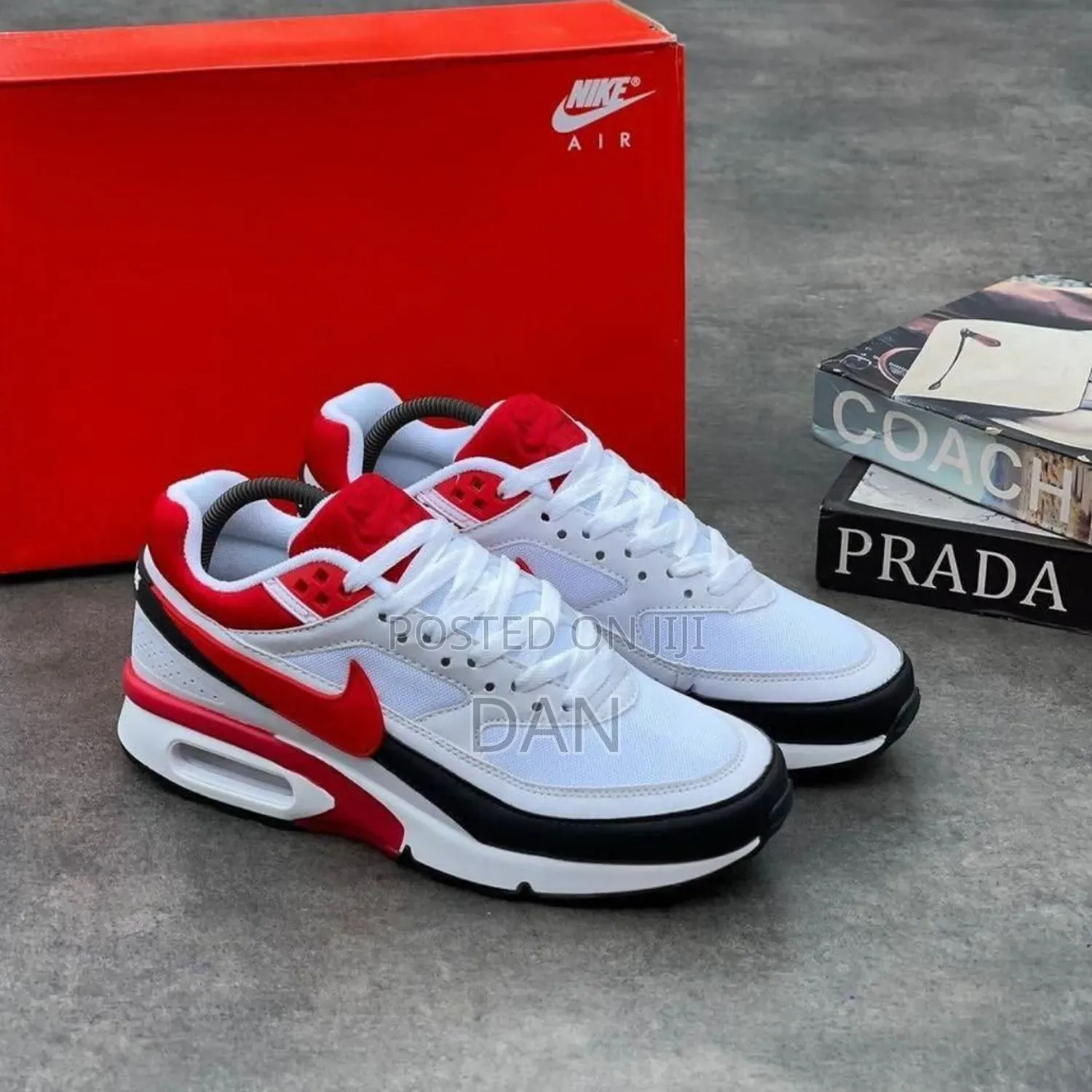 Nike Air Max Classic Bw - White/Red/Black (Brand New)