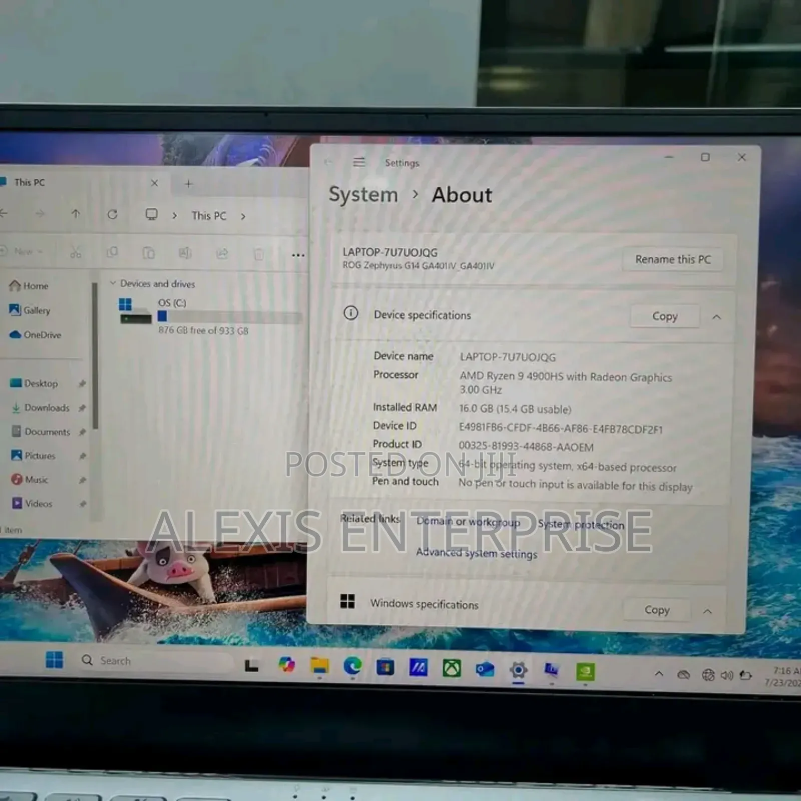 New Laptop Asus A42JK 16GB AMD Ryzen 9 SSD 1T