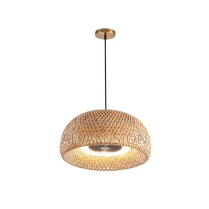 Bamboo Led Light Ceiling Fan