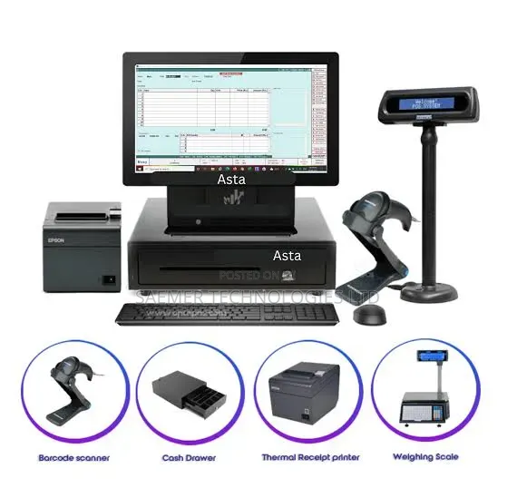 Complete Pos System With Software for Retail,Supermarket Pharmacy