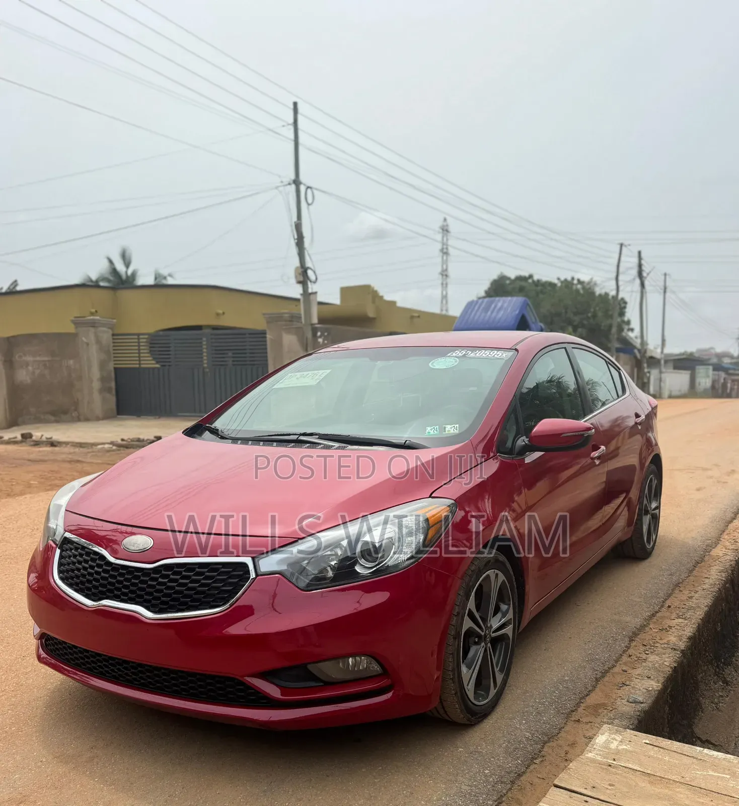 Kia Forte EX Sedan 2014 Red