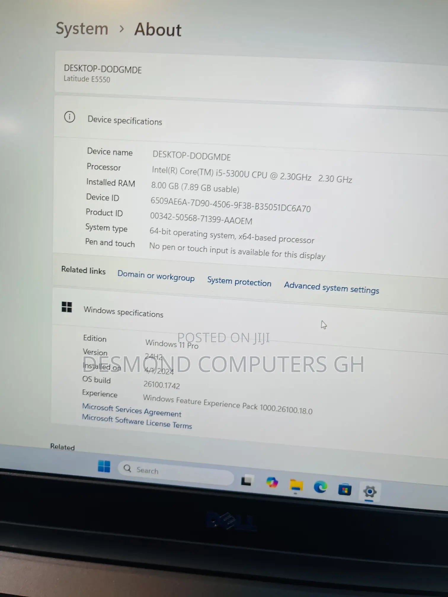 Laptop Dell Latitude E5500 8GB Intel Core i5 SSD 128GB