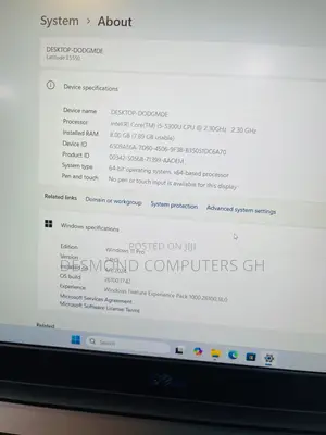Laptop Dell Latitude E5500 8GB Intel Core i5 SSD 128GB
