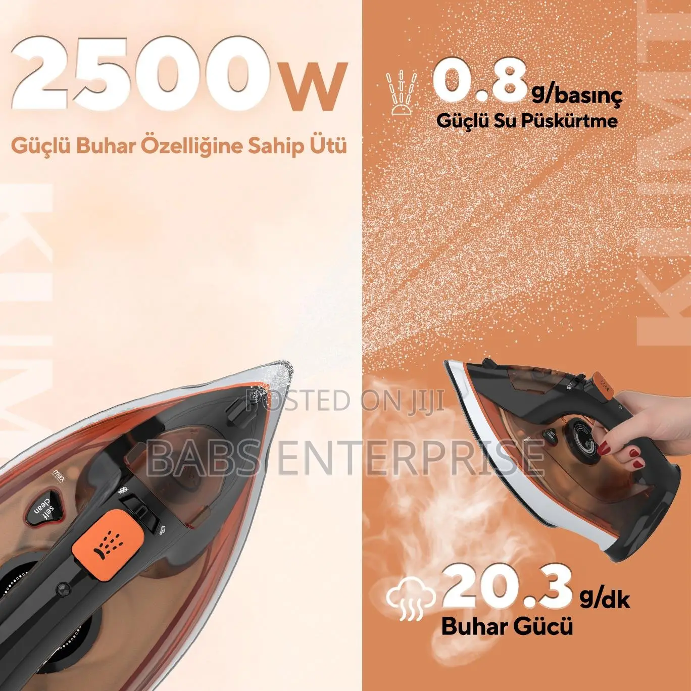 Kumtel Cordless Steam Iron Hmu-07 2500w